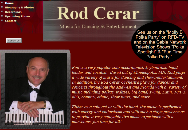 Rod Cerar Webpage